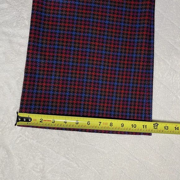 Trina Turk Willis 2 Pant Trousers Career Punk Plaid Stretch Women's Plus Sz 14 - Picture 7 of 10